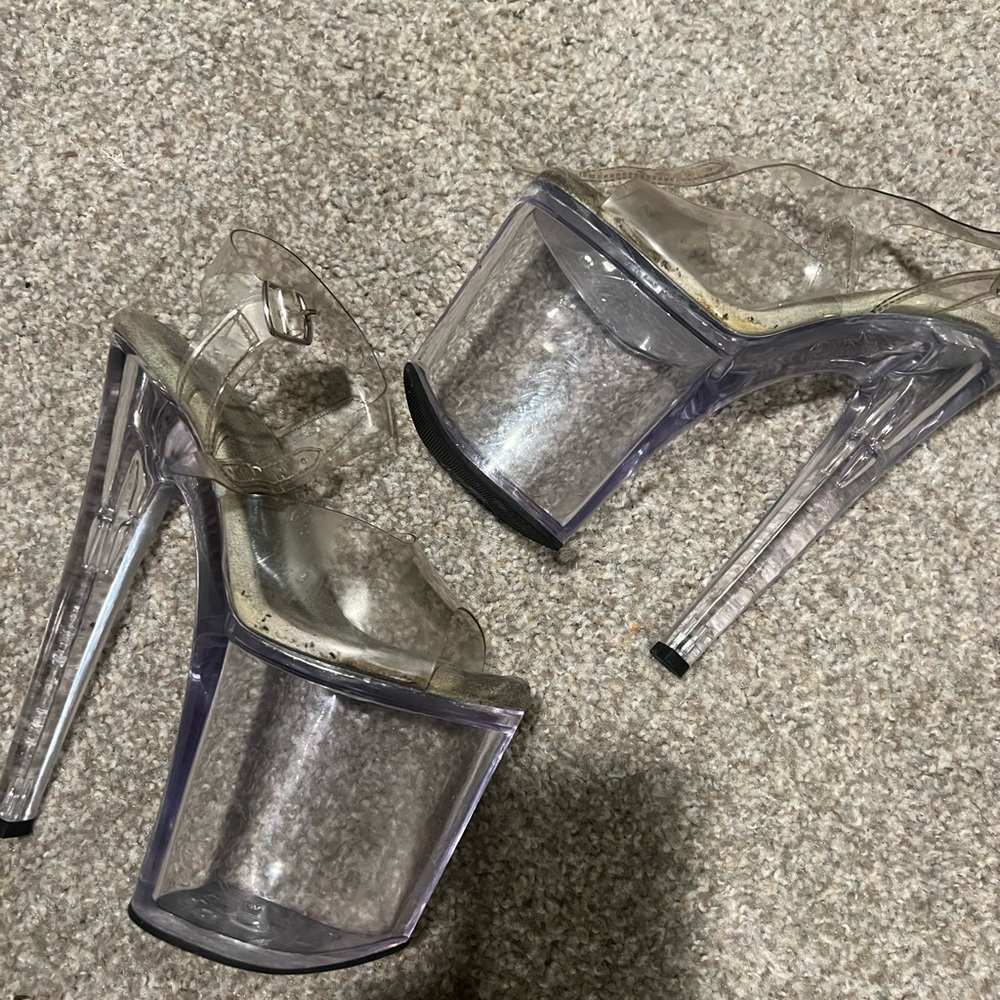 8 inch clear Pleasers